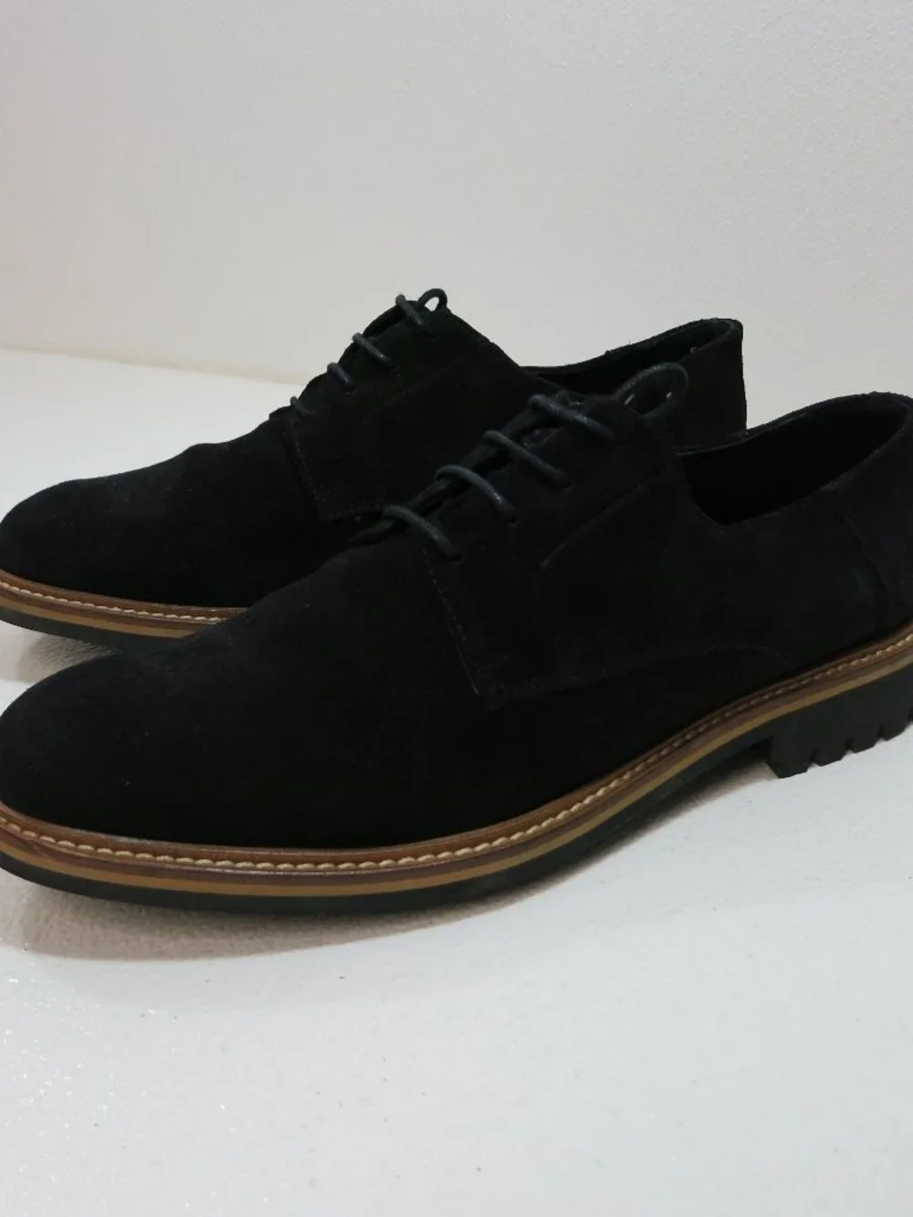 H&M Suede Leather Casual Dress Comfort Oxfords Shoes Men's Footwear Sz 11.5